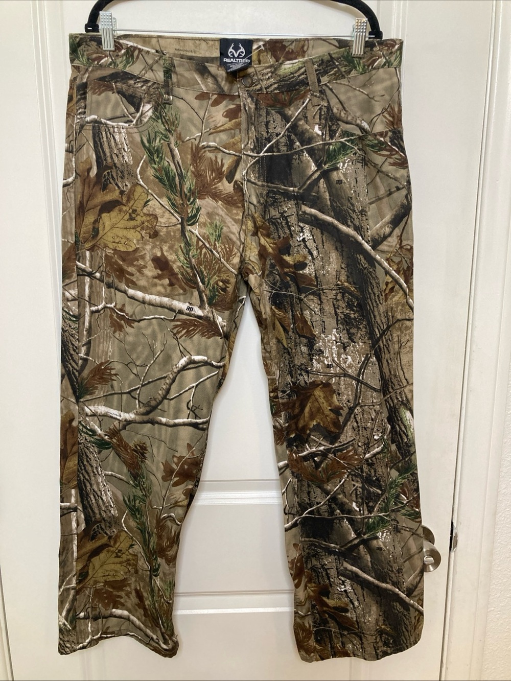 Realtree AP Camo Hunting Pants Mens 38x30 Cotton Camouflage S5761-C3 Brown Green